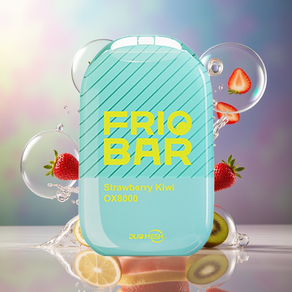 FRIOBAR OX8000 8000 puff Engros Danmark Jordbær Kiwi