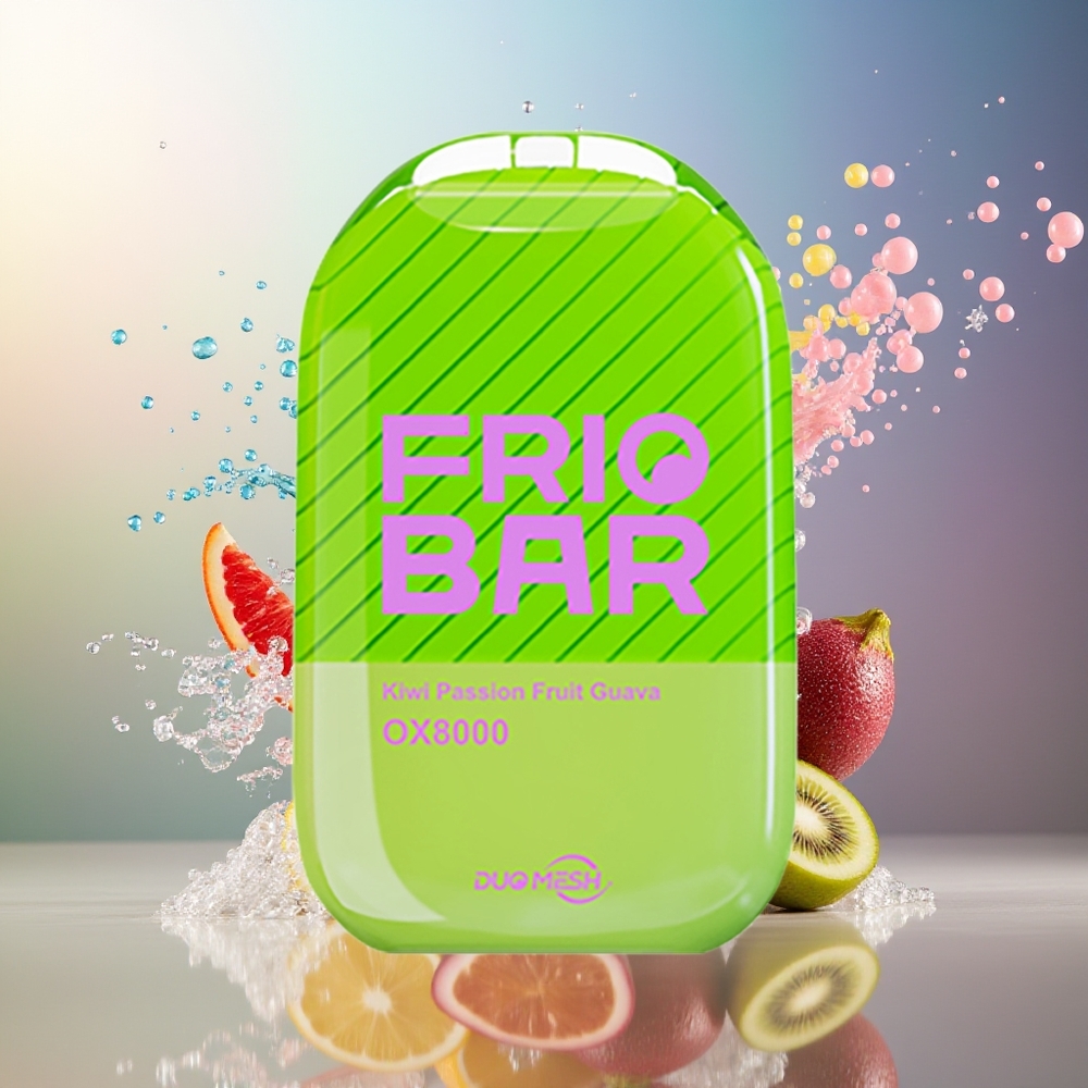 FRIOBAR OX8000 8000 puff Engros Danmark Kiwi Passionsfrugt Guava