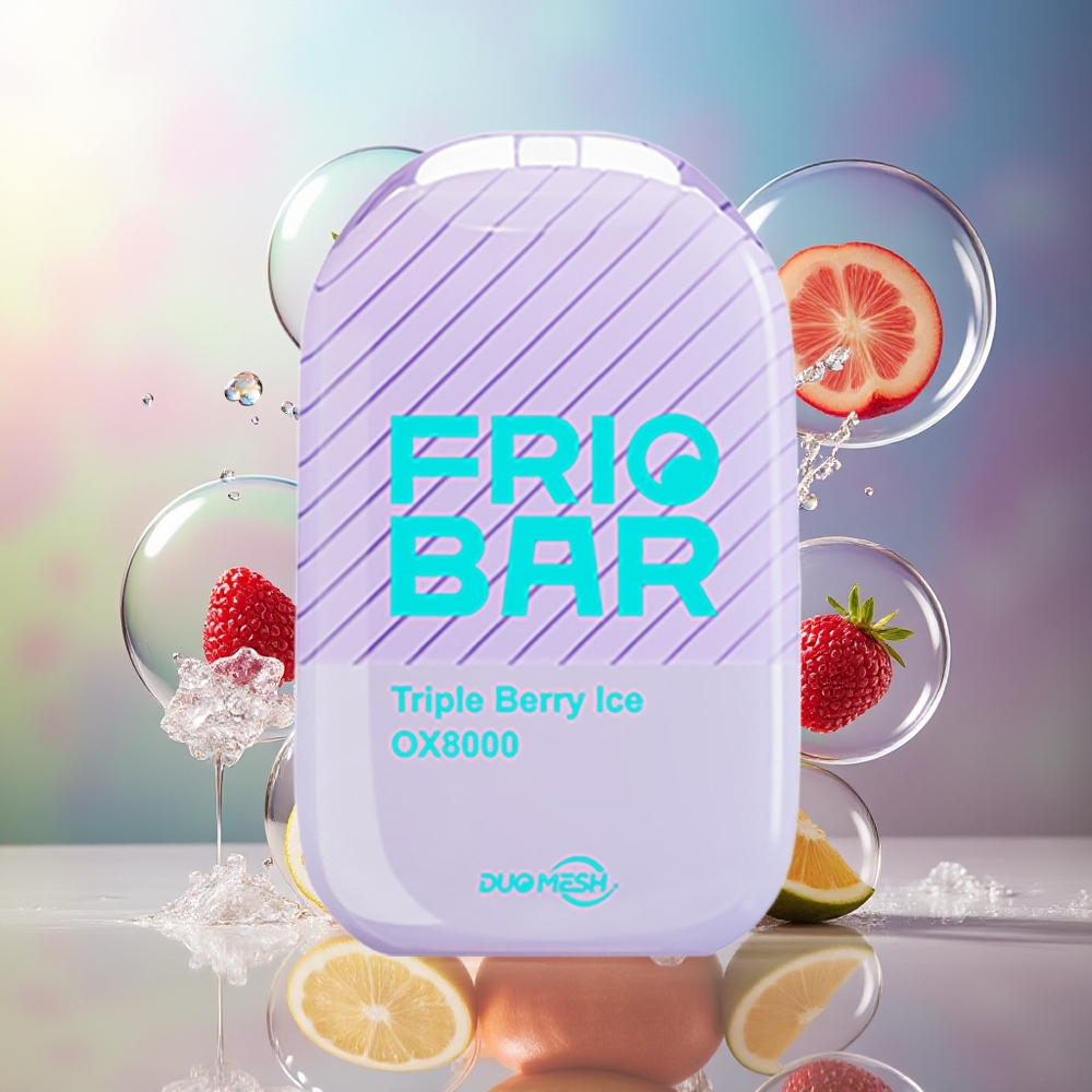 FRIOBAR OX8000 Engros Danmark Disposable 8000 Pust Triple Bær Is