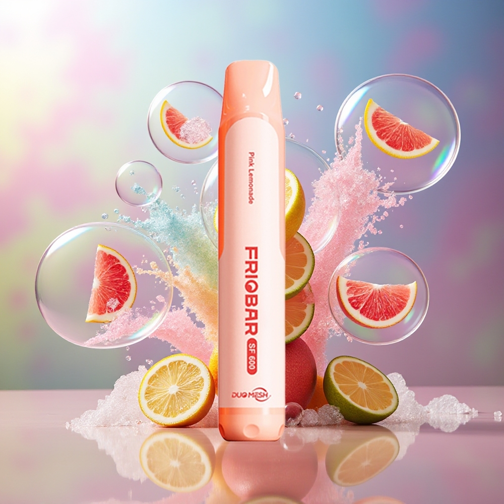 FRIOBAR SF600 600 puff Engros Danmark Lyserød Lemonade