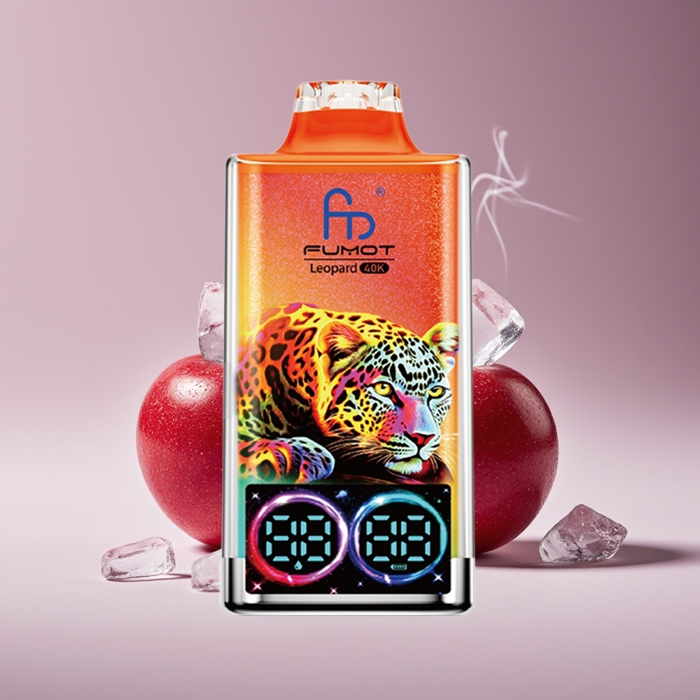 Fumot Leopard 40K Puffs Engros Danmark Dual Mesh Bær-is 700mAh