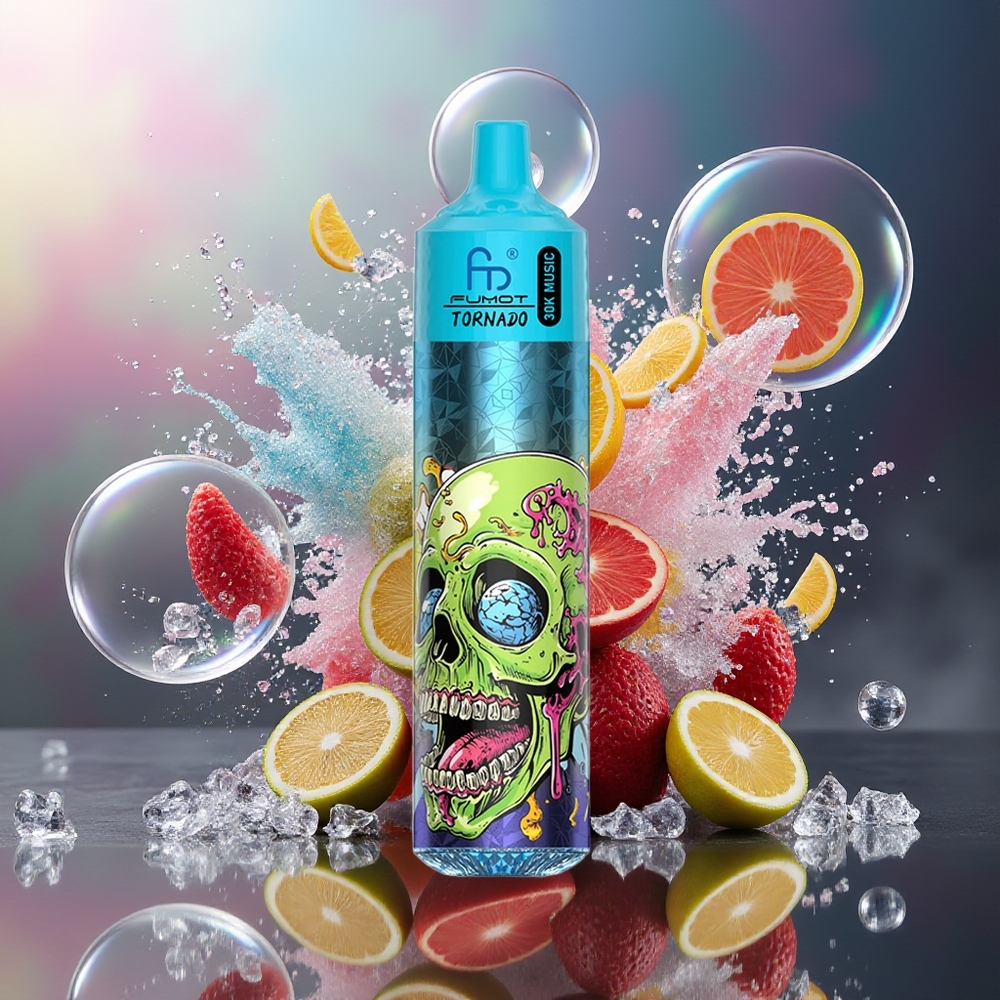 Fumot Randm Tornado 30000 Puffs 30mL Engros Danmark Sort Is
