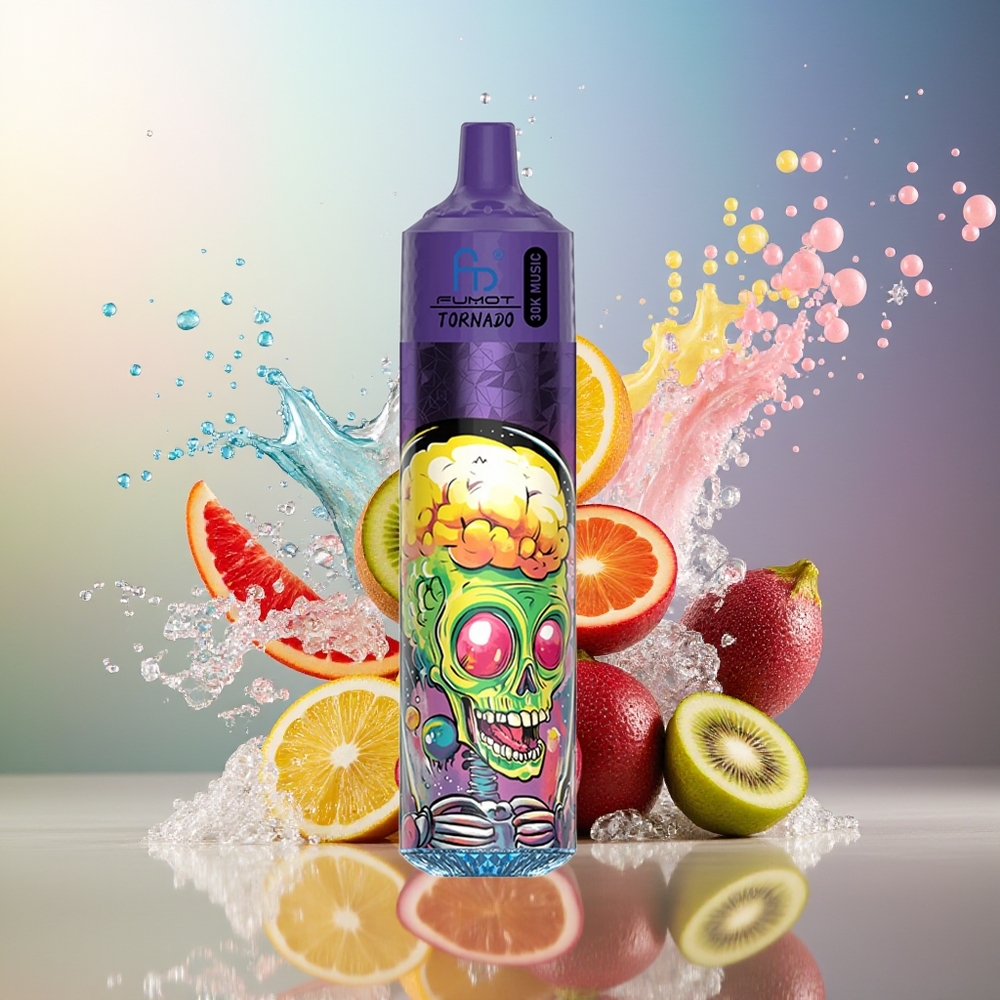 Fumot Randm Tornado 30000 Puffs 600mAh Engros Danmark Kiwi Passionfrugt Guava
