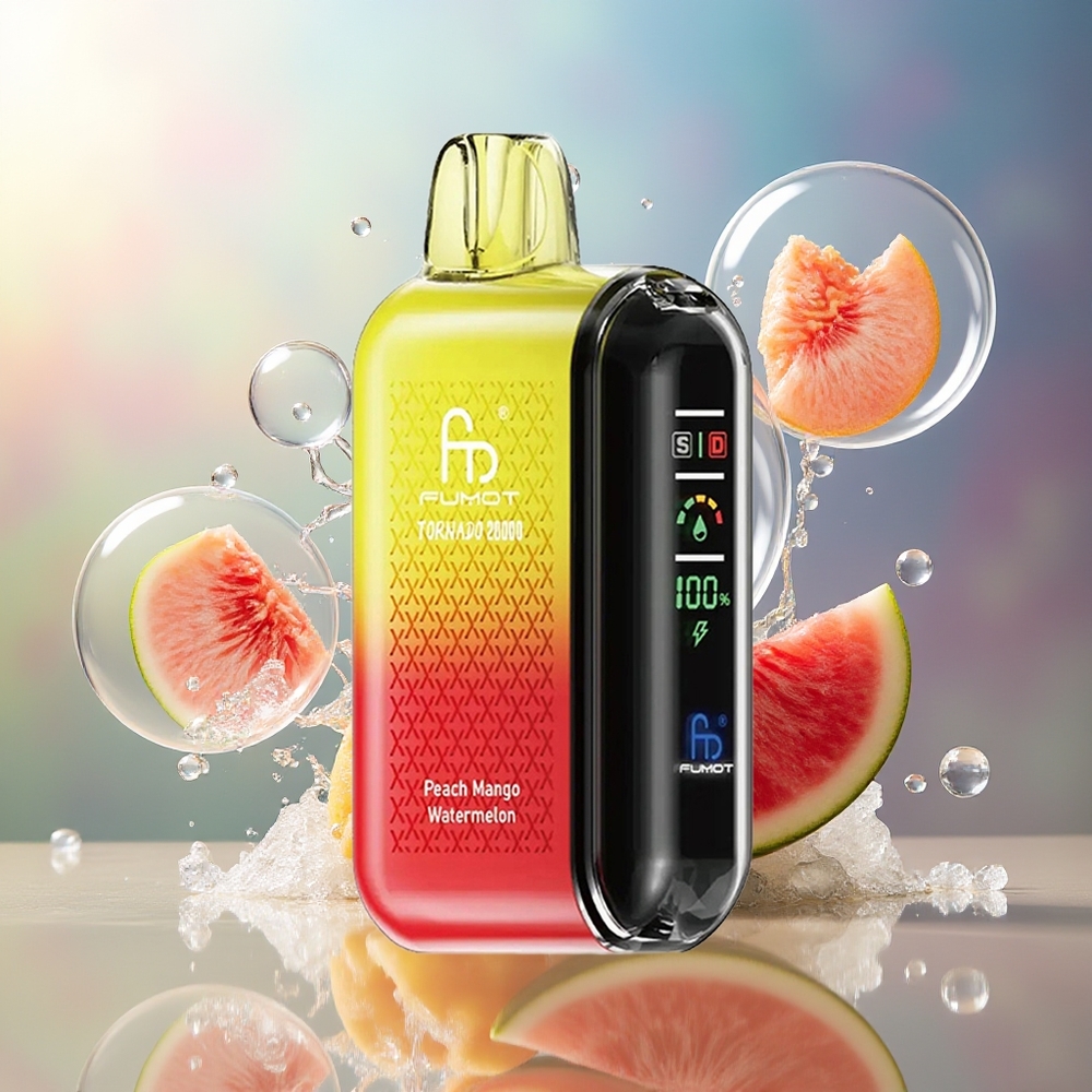 Fumot Tornado 20000 Puf Smart Display Fersken Mango Vandmelon Engros Danmark