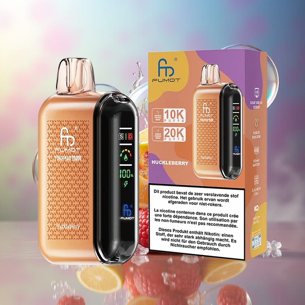 Fumot Tornado 20000 Puffs Dual Mesh Blybær Engros Danmark