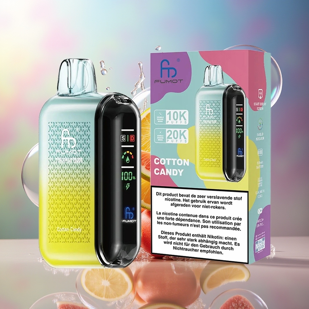 Fumot Tornado 20000 Puffs Dual Mesh Bomboloni Engros Danmark