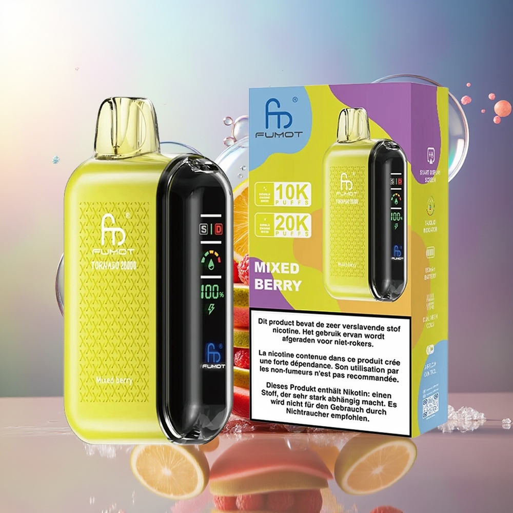 Fumot Tornado 20000 Puffs Dual Mesh Mixet Bær Engros Danmark