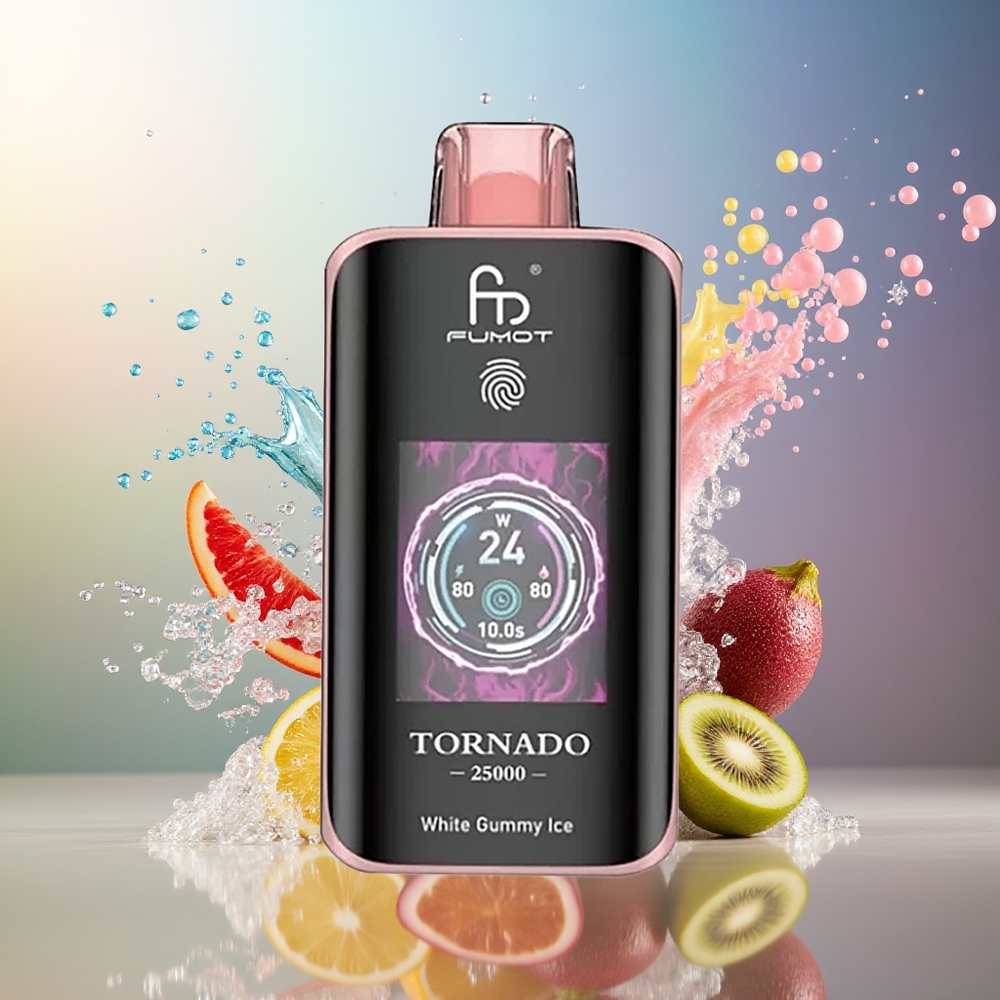 Fumot Tornado 25000 Puffs 20ml Engros Danmark Kiwi Passionsfrugt Guava