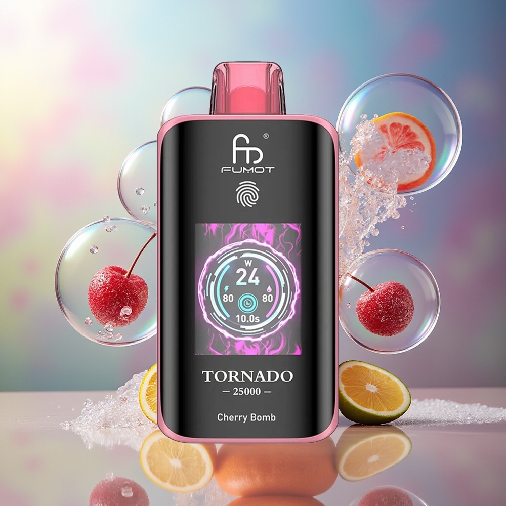 Fumot Tornado 25000 Puffs 700mAh Engros Danmark Kirsebær Bombe