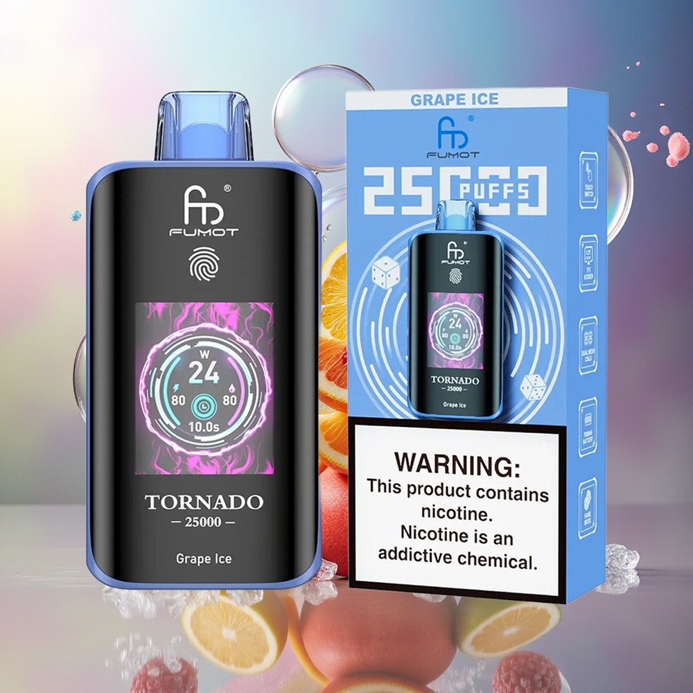 Fumot Tornado 25000 Puffs 700mAh Genopladelig Engros Danmark Vindrueis