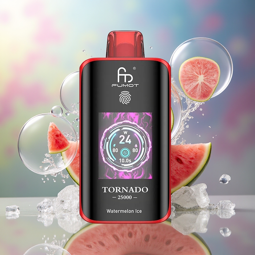 Fumot Tornado 25000 Puffs Vandmelon Is 20ml Engros Danmark