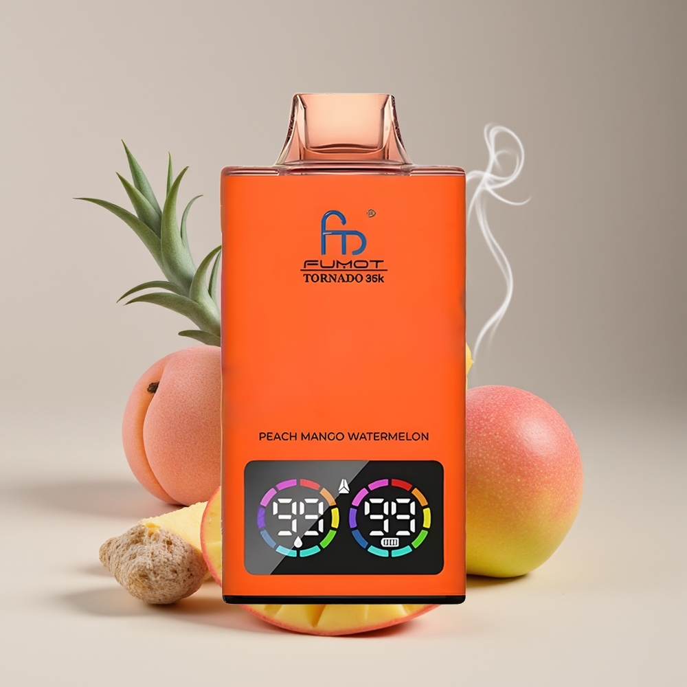 Fumot Tornado 35000 Dual Mesh Fersken Mango Ananas Engros Danmark
