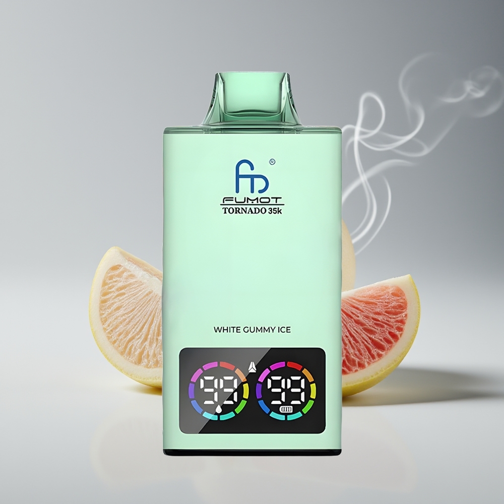 Fumot Tornado 35000 Dual Mesh Hvid Gummy Is Engros Danmark
