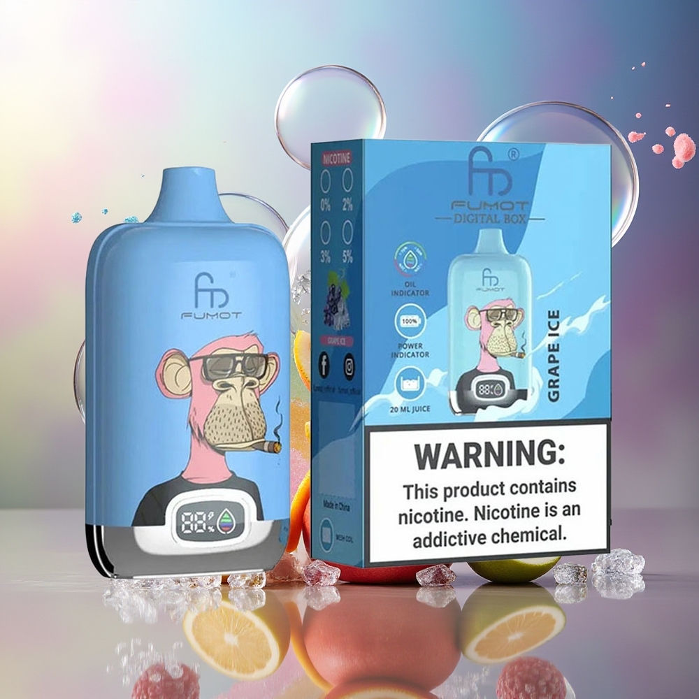 Fumot Tornado Digital Box 12000 Puffs 20ml Engros Danmark Vinsis