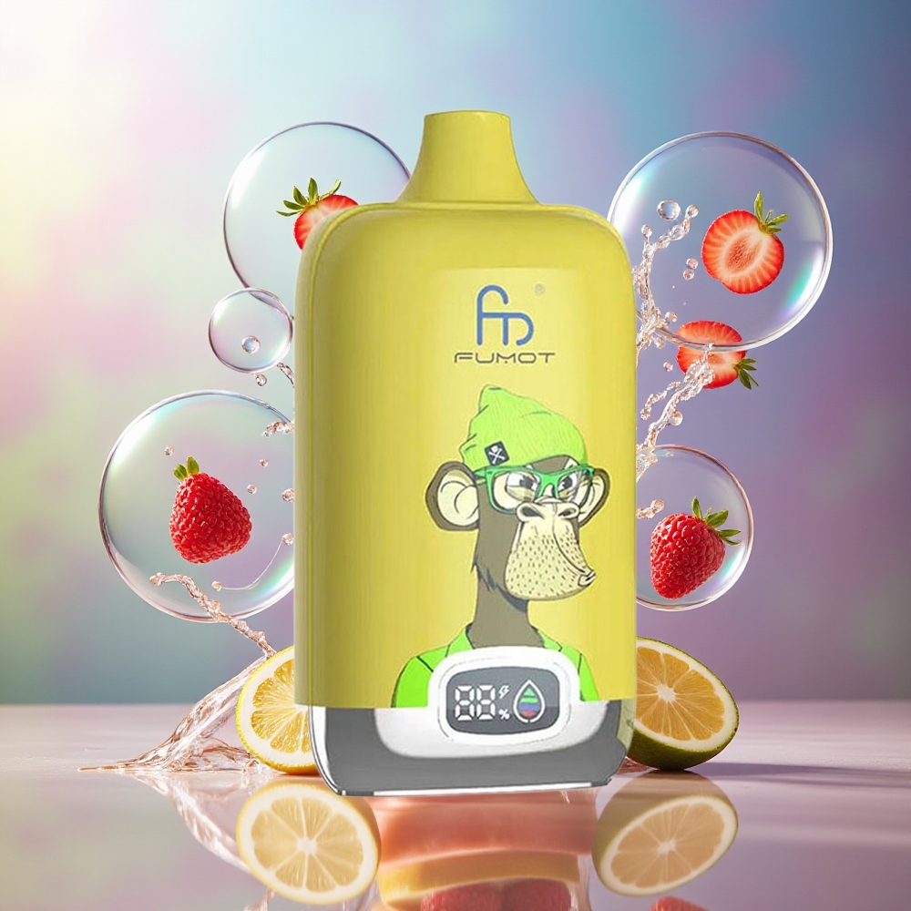 Fumot Tornado Digital Box 12000 Puffs Engros Danmark Bær Lemonade Mesh Coil