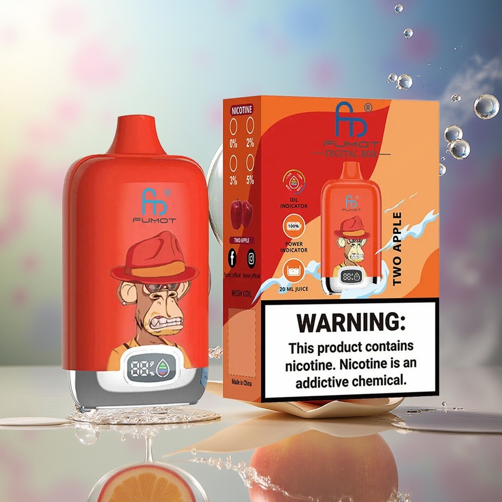 Fumot Tornado Digital Box 12000 Puffs To Æbler 20ml Engros Danmark