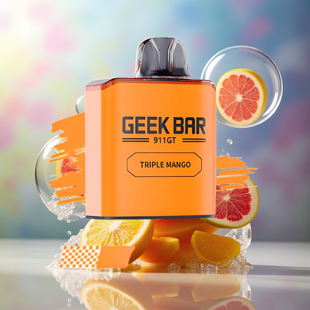 GEEK BAR 911 GT 16000 Pust Engros Danmark Opladningsbar Triple Mango