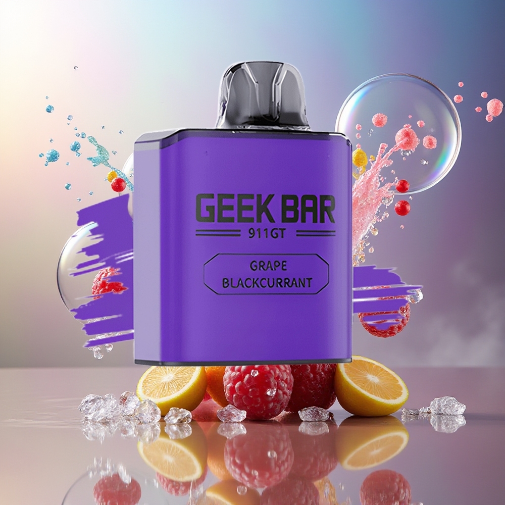 GEEK BAR 911 GT 16000 Pust Opladelig VPU Engros Danmark Vindrue Solbær