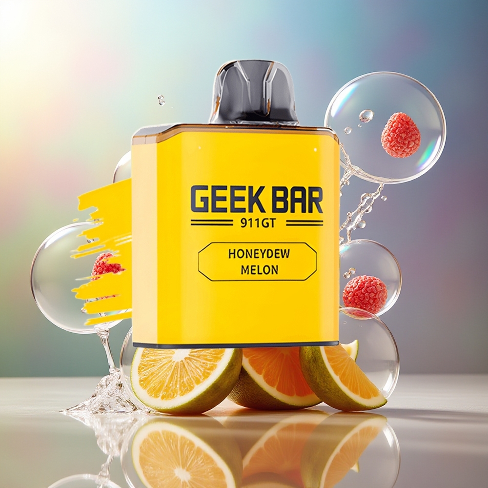 GEEK BAR 911 GT 16000 Pust Opladelig Vape Honningmelon med 800mAh Engros Danmark