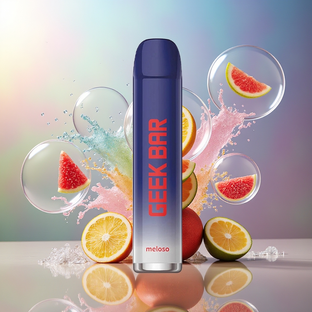 GEEK BAR Meloso 600 Puffs 20mg Engangsdamp Geekbull Is Engros Danmark