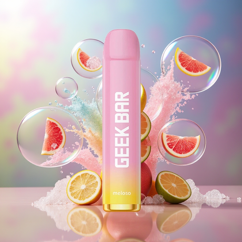 GEEK BAR Meloso 600 Puffs 20mg Engros Danmark Lyserød Lemonade