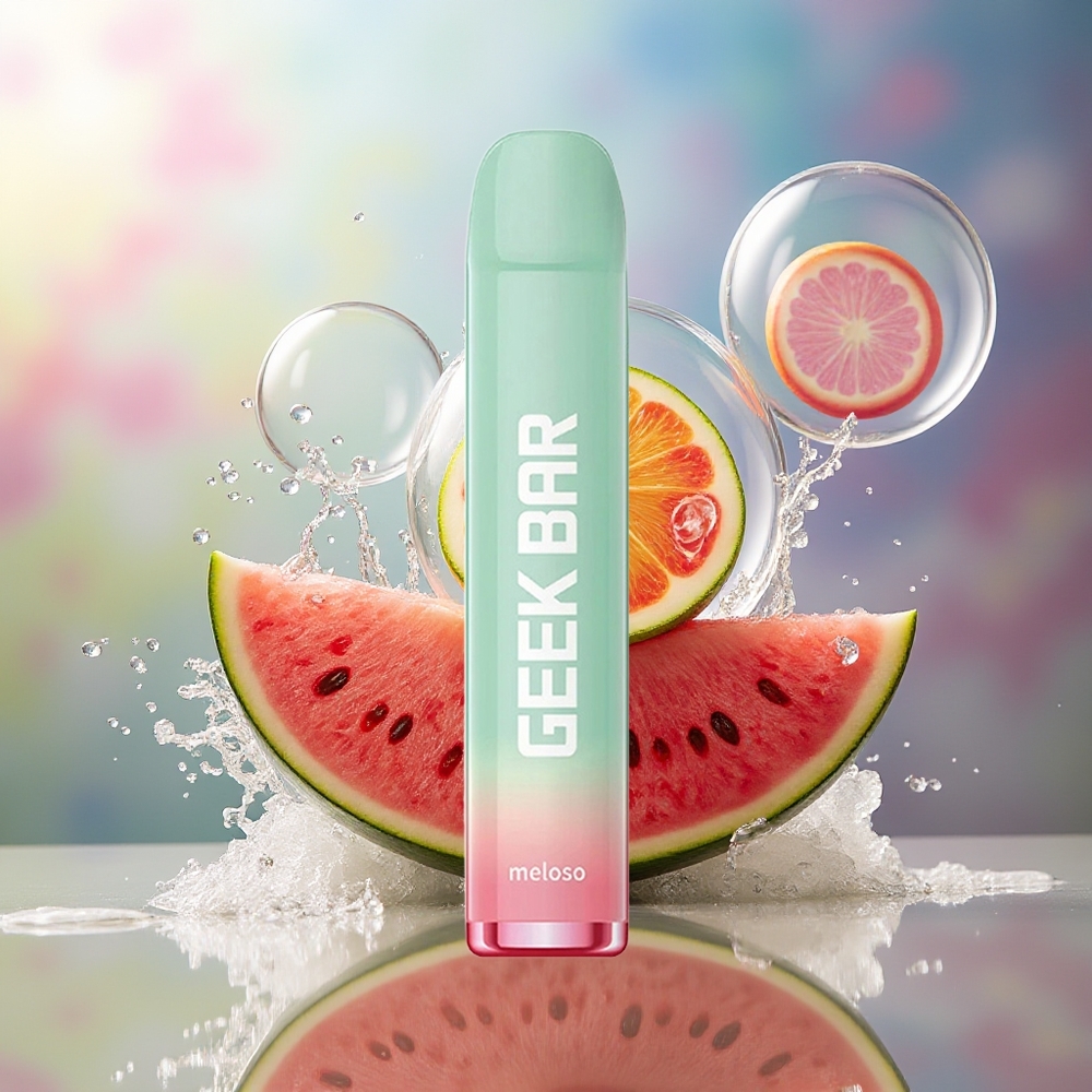GEEK BAR Meloso 600 Puffs 20mg Engros Danmark Vandmelon Is