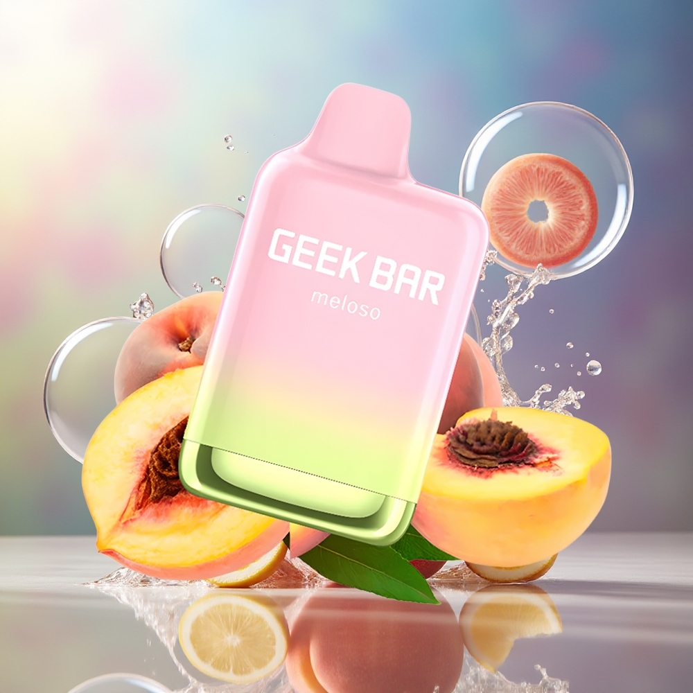 GEEK BAR Meloso Max 9000 Puffs Fersken Is Engros Danmark Dual Mesh Coil
