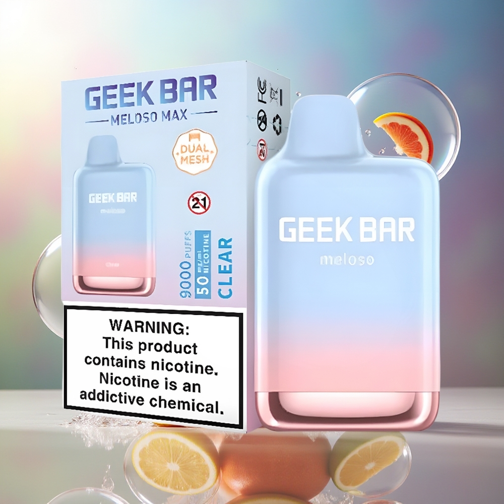 GEEK BAR Meloso Max 9000 Pust Engros Danmark 14ml Klar
