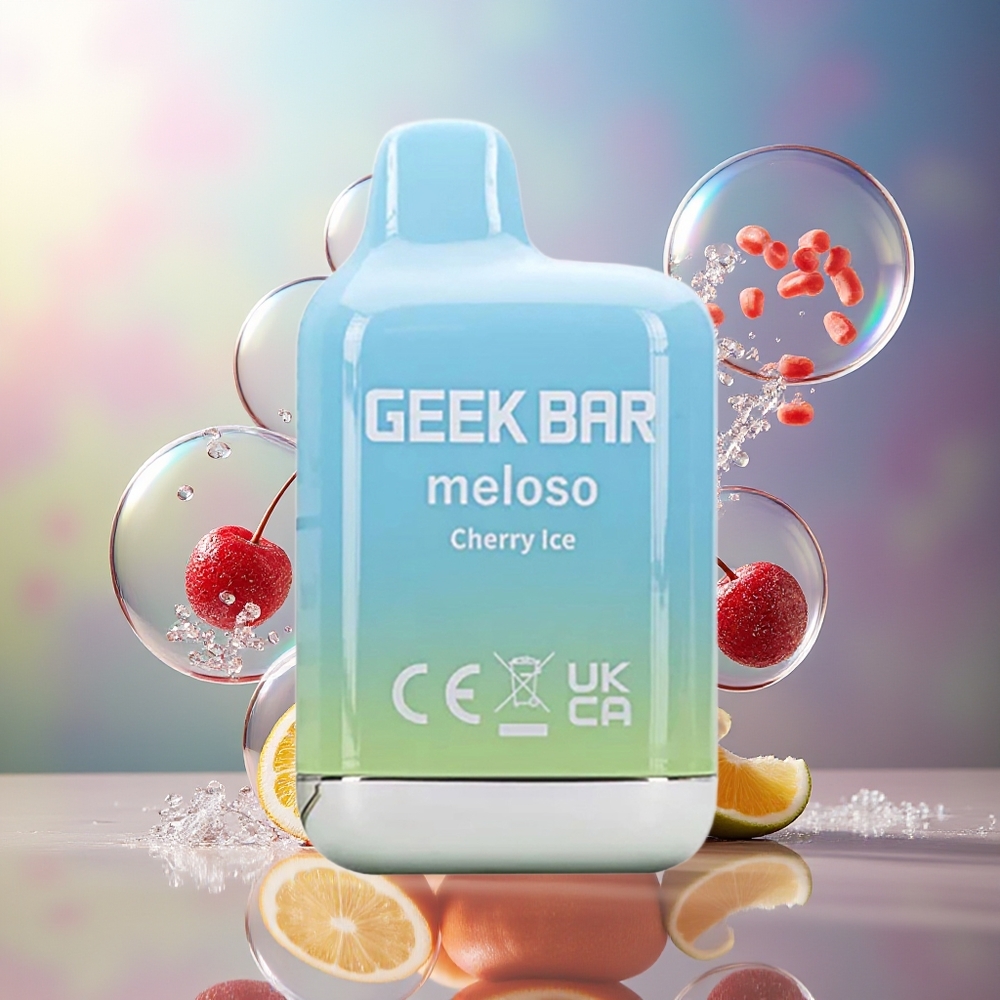 GEEK BAR Meloso Mini 600 Puffs 550mAh Engros Danmark Kirsebær Is