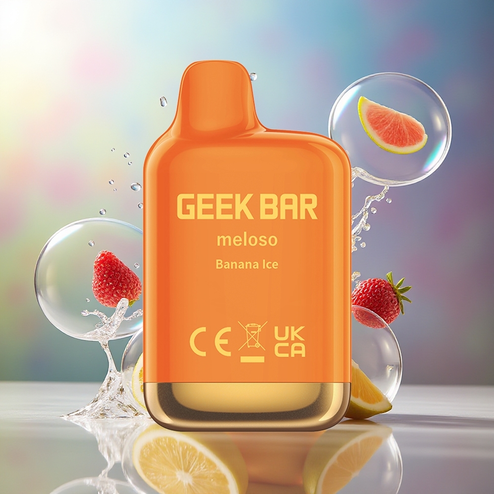 GEEK BAR Meloso Mini 600 puf Engros Danmark Dual Mesh Bananis