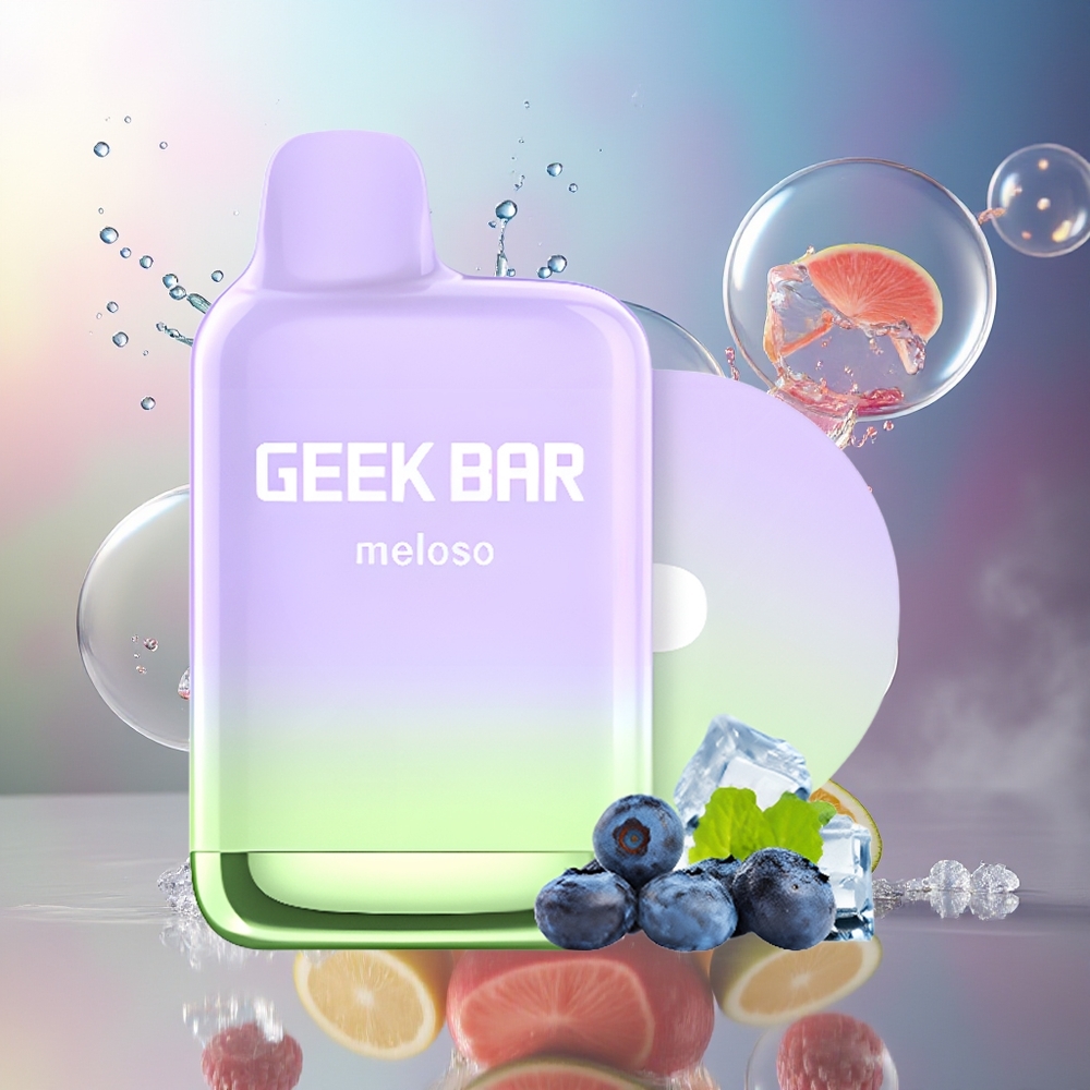 GEEK BAR Meloso Pro 4000 Puffs 12ml Engros Danmark Blåbær Is