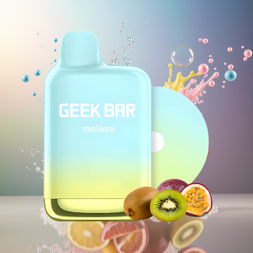 GEEK BAR Meloso Pro 4000 Puffs Engros Danmark Type-C Kiwi Passionfrugt