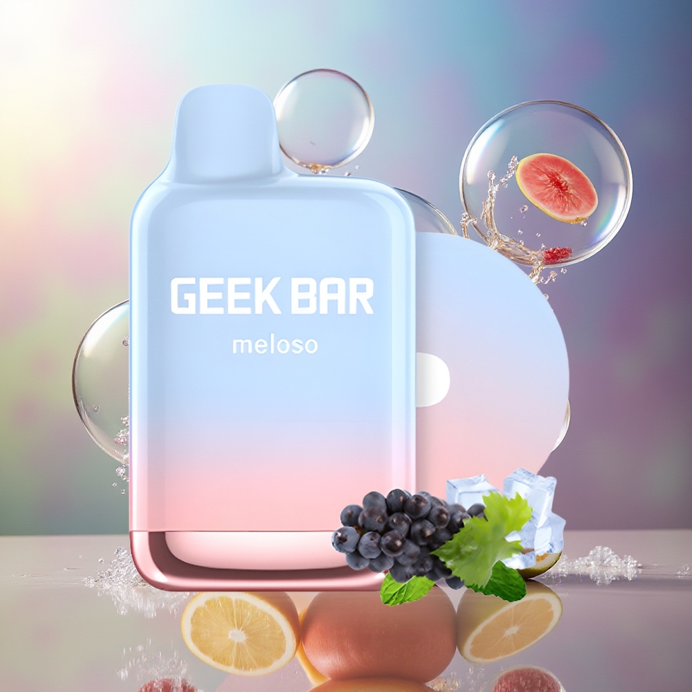 GEEK BAR Meloso Pro 4000 Puffs Engros Danmark Type-C opladning Vin Is