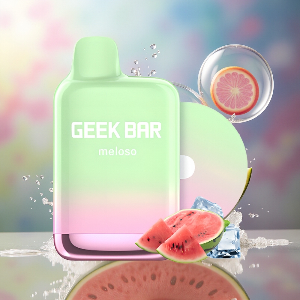 GEEK BAR Meloso Pro 4000 Puffs Engros Danmark Vandmelon Is Dual-Mesh Coil