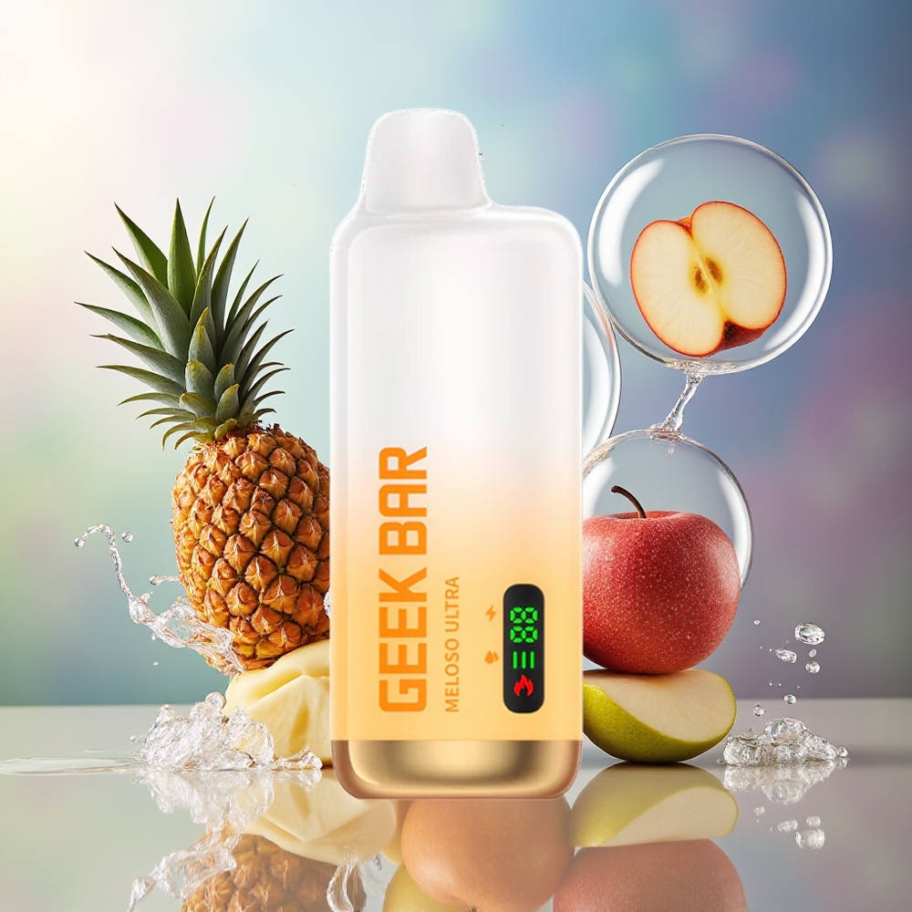GEEK BAR Meloso Ultra 10000 Puffs Ananas Æble Pære 630 mAh Engros Danmark