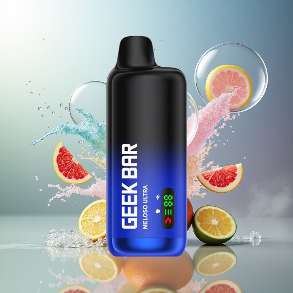 GEEK BAR Meloso Ultra 10000 Puffs Bærbar Vape Kølig Mynte med USB-C Engros Danmark
