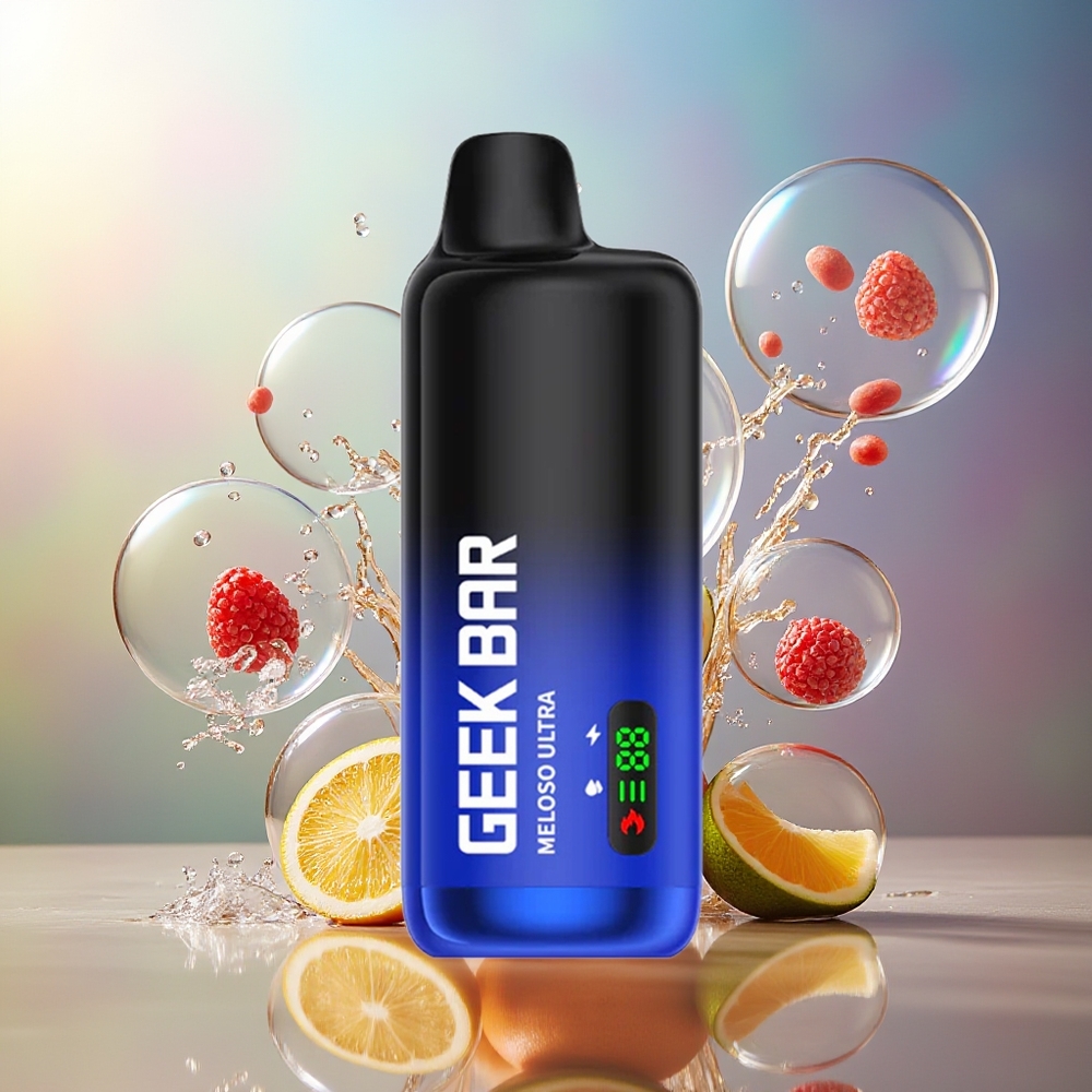 GEEK BAR Meloso Ultra 10000 Puffs Dual Mesh Coil Engros Danmark Fløjetobak
