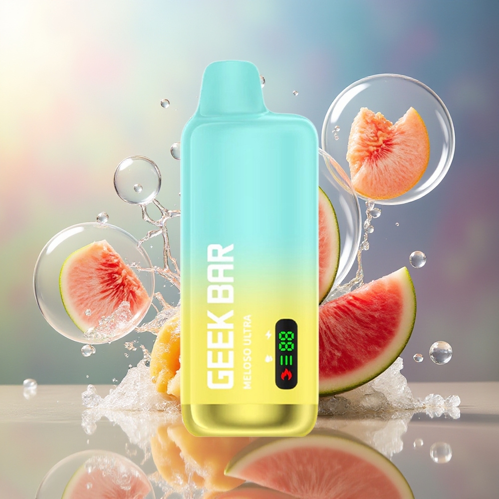GEEK BAR Meloso Ultra 10000 Puffs Dual Mesh Fersken Mango Vandmelon Engros Danmark