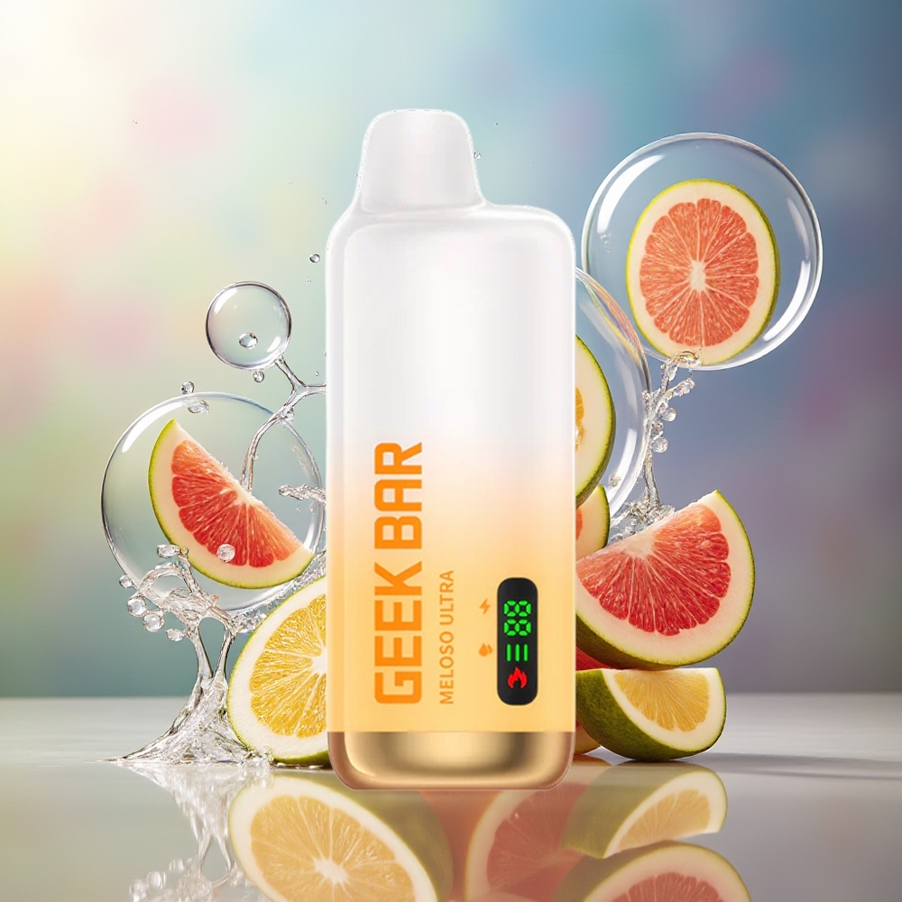 GEEK BAR Meloso Ultra 10000 Puffs Fuji Melon Is Engros Danmark USB-C