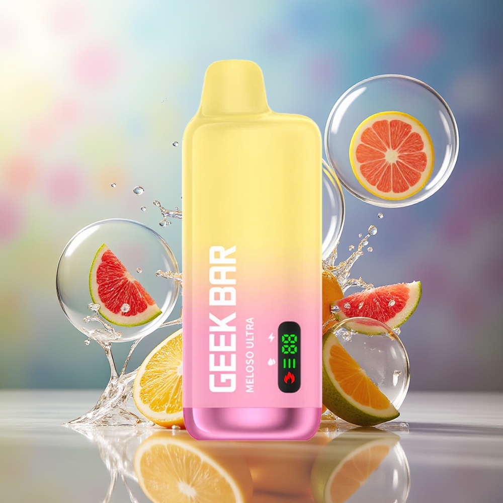 GEEK BAR Meloso Ultra 10000 Puffs Smart LED Skærm Mexicansk Mango Is Engros Danmark