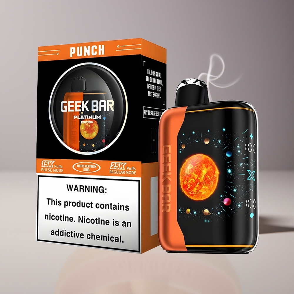 GEEK BAR Platinum Edition 25000 Mund Engros Danmark Hurtig Opladning via USB-Type C
