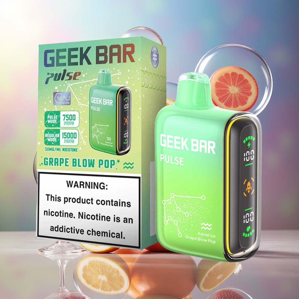 GEEK BAR Pulse 15000 Puffs 16ML Engros Danmark Zodiac Udgave