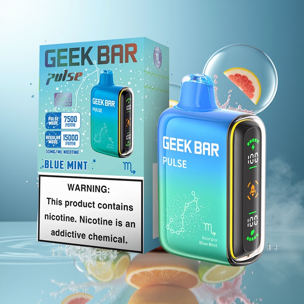 GEEK BAR Pulse 15000 Puffs 16ML Engros Danmark Zodiac Udgave
