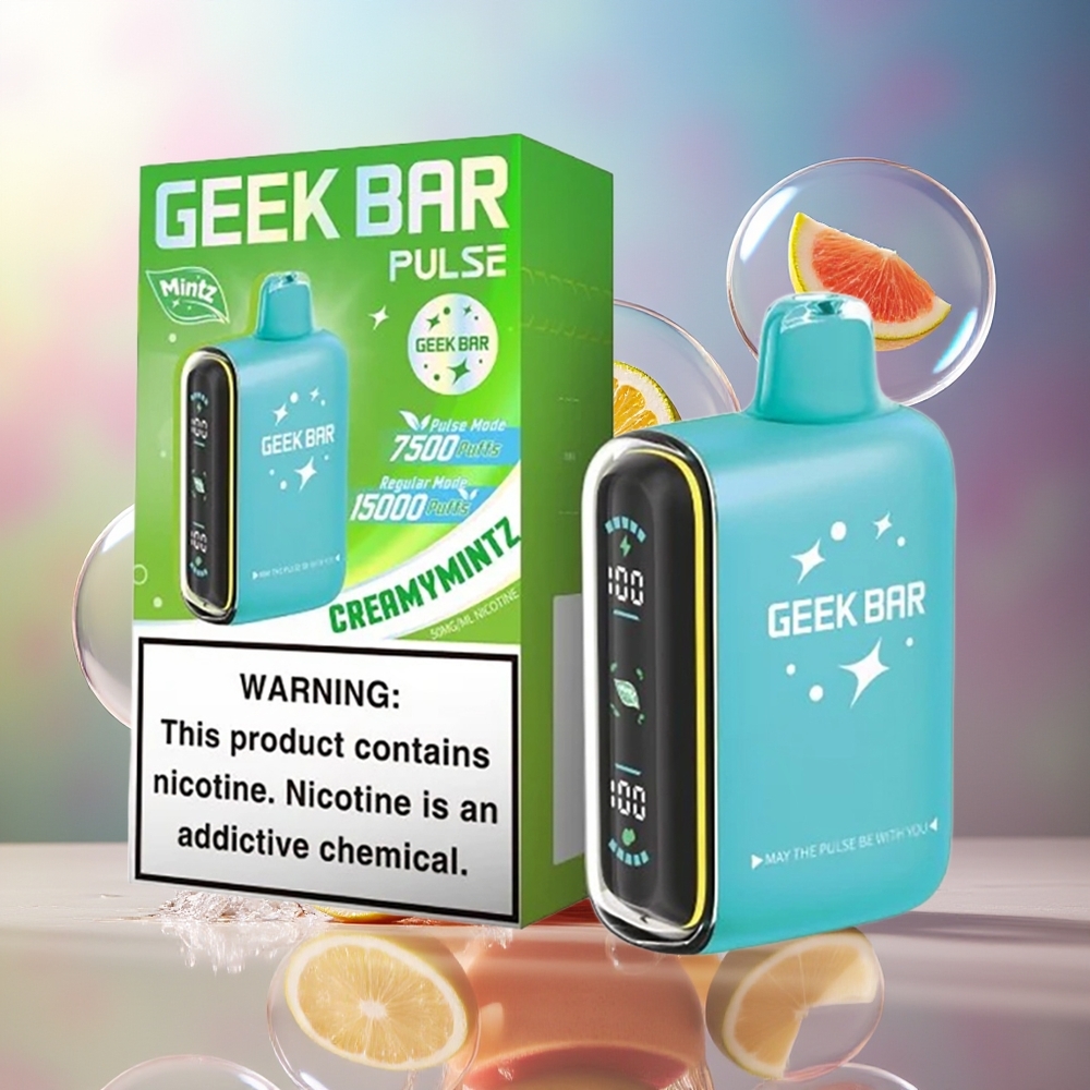 GEEK BAR Pulse 15000 Pust Luftindstilling Engros Danmark Mynte Udgave