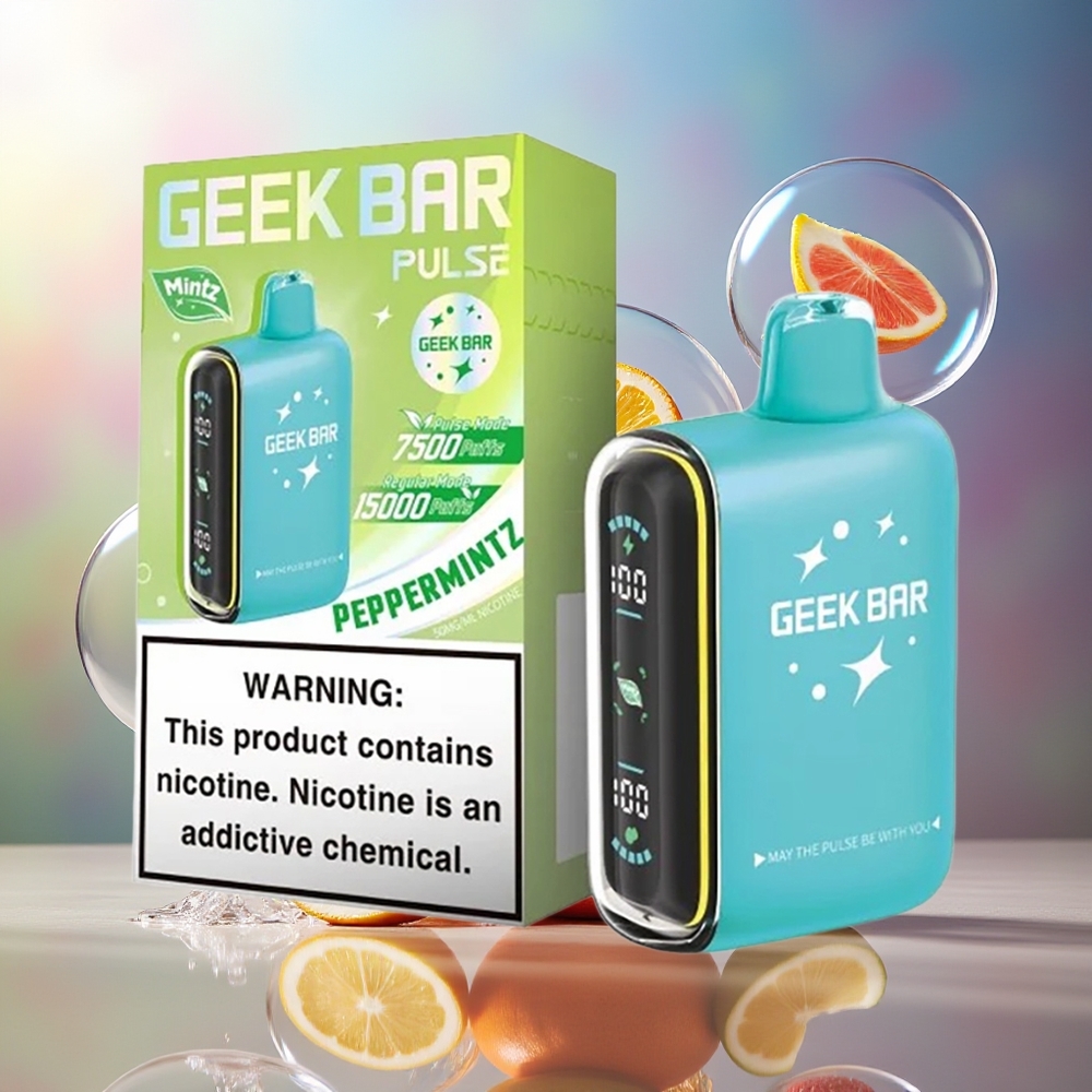 GEEK BAR Pulse 15000 Pust Luftindstilling Engros Danmark Mynte Udgave