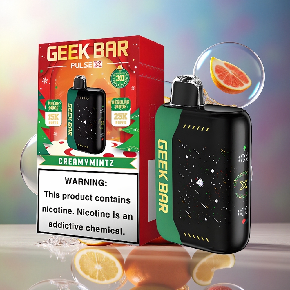 GEEK BAR Pulse X 25000 Puffs 18mL Engros Danmark Jul Edition