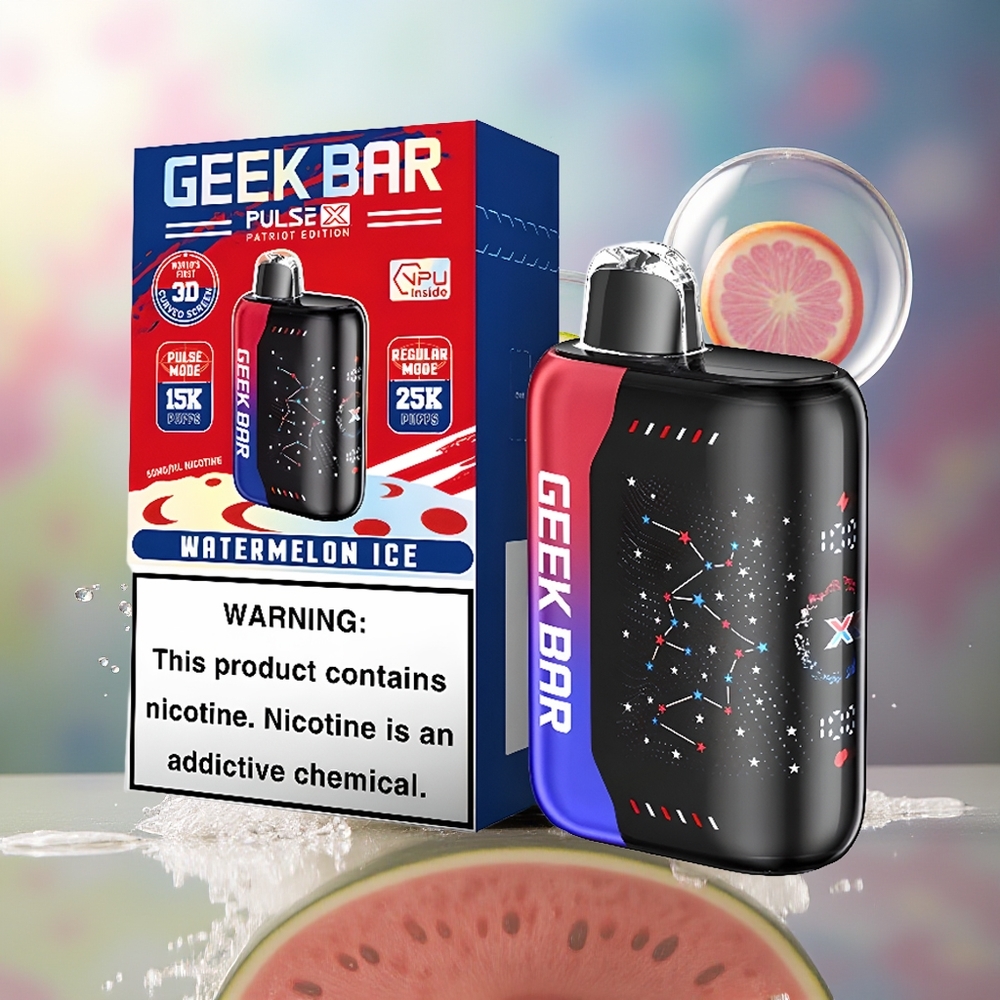 GEEK BAR Pulse X 25000 Puffs Engros Danmark 18mL Patriot Edition
