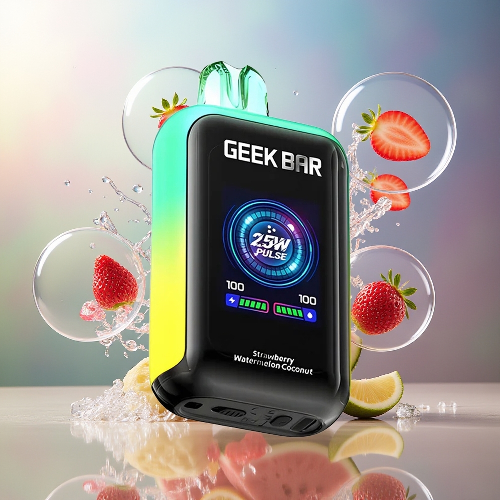 GEEK BAR Skyview 25000 Puffs 16mL Engros Danmark Jordbær Vandmelon Kokosnød