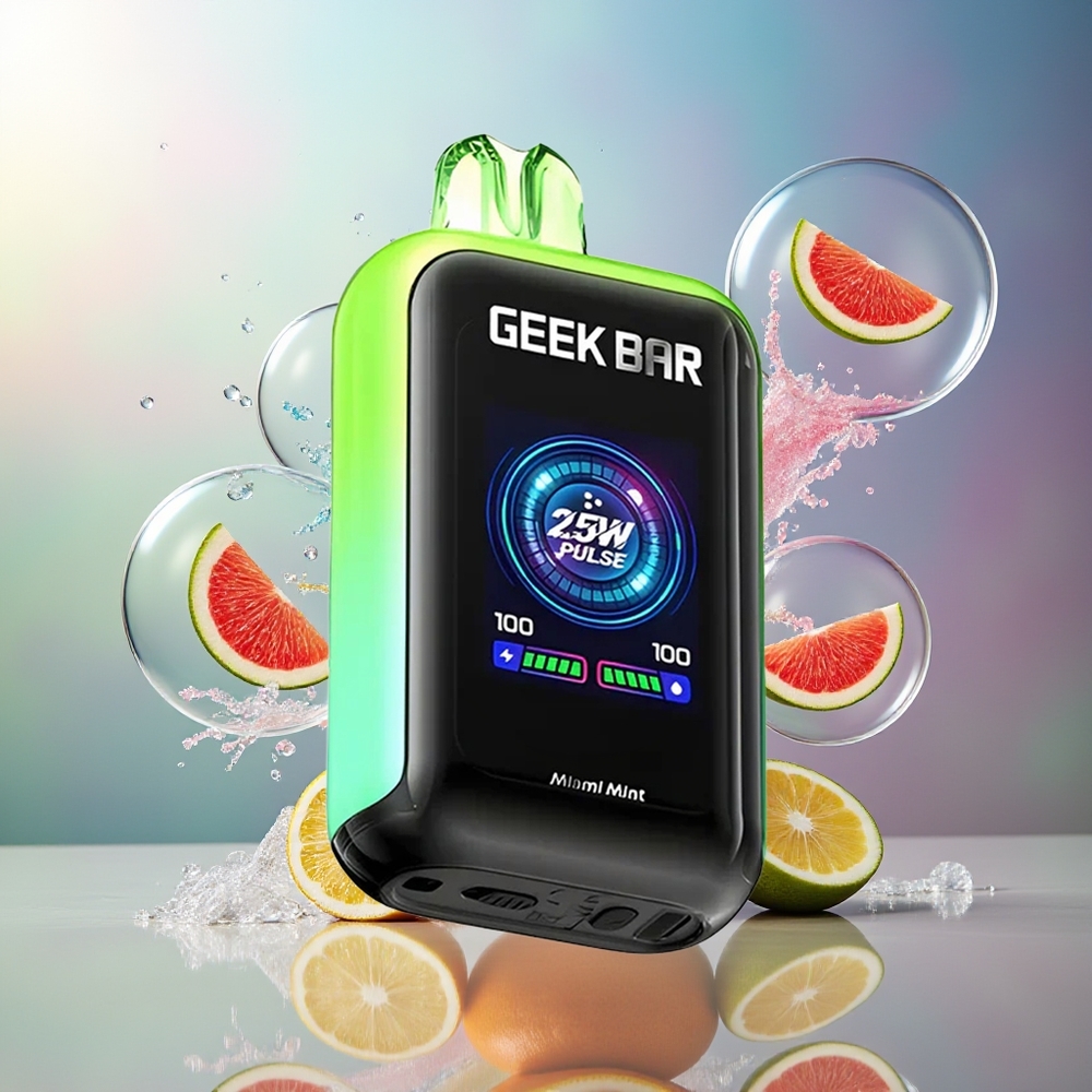GEEK BAR Skyview 25000 Puffs 18W Norm Engros Danmark Miami Mynte