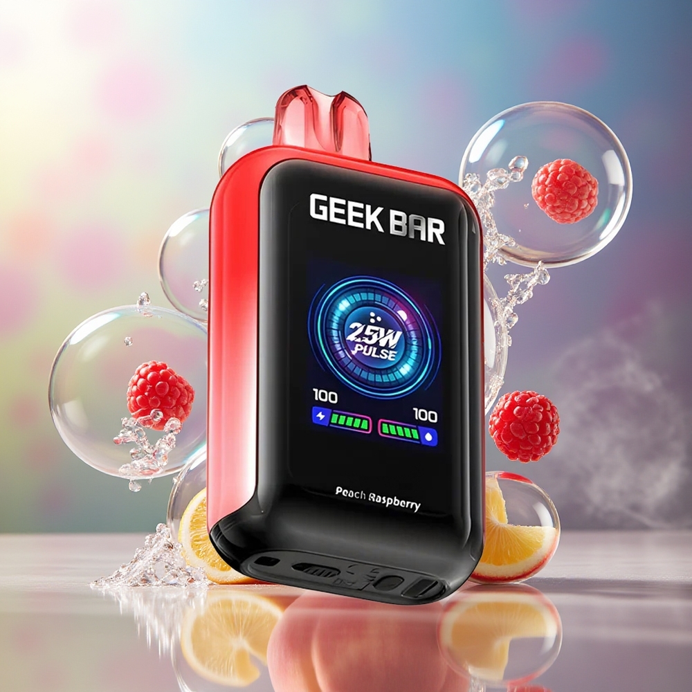 GEEK BAR Skyview 25000 Puffs 18W Norm Fersken Hindbær Engros Danmark